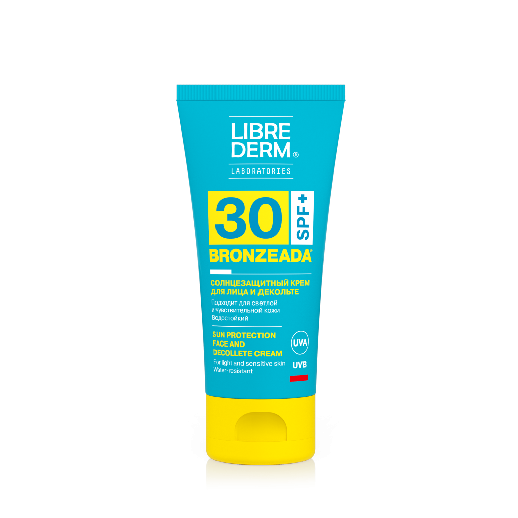 18. LIBREDERM_Солнцезащитный крем для лица и зоны декольте Бронзиада SPF 30.png
