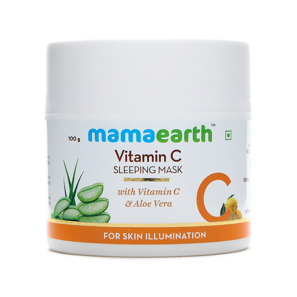 MamaEarth Ночная маска с витамином С и Алое Вера, 100 г_1.jpg