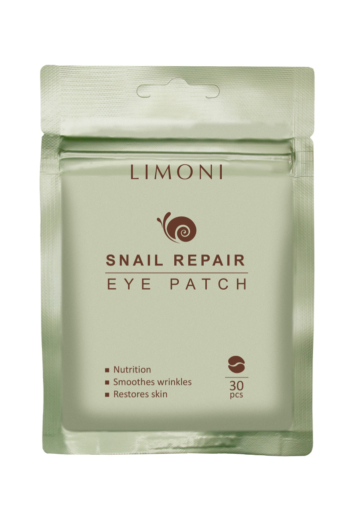 LIMONI - Патчи для век восстанавливающие с экстрактом секреции улитки Snail Repair Eye Patch 30pcs.jpg